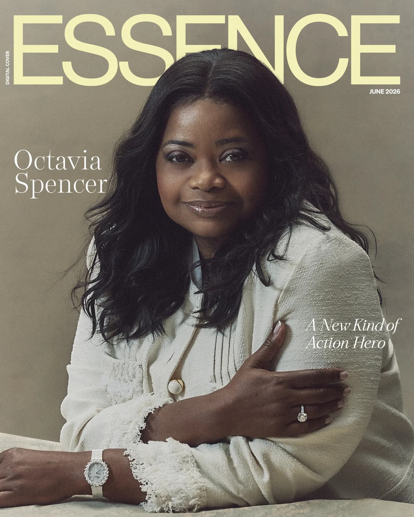 ESSENCE digital cover featuring Octavia Spencer